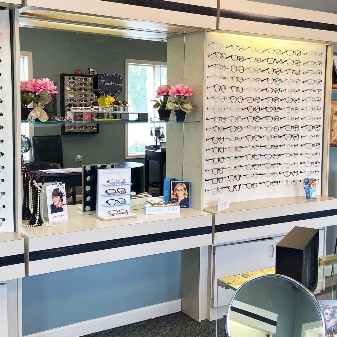 Eyeglasses selection at Family Eye Care